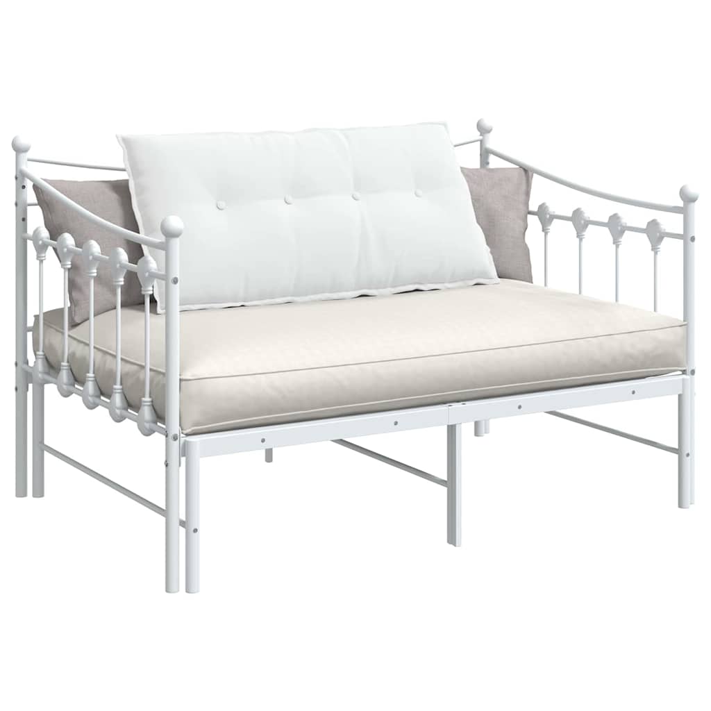 Rygpude Hvid 100 x 19 x 50 cm Stof