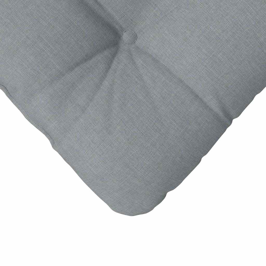 Sædepuder 4 pcs Lysegrå 40 x 40 x 12 cm Stof