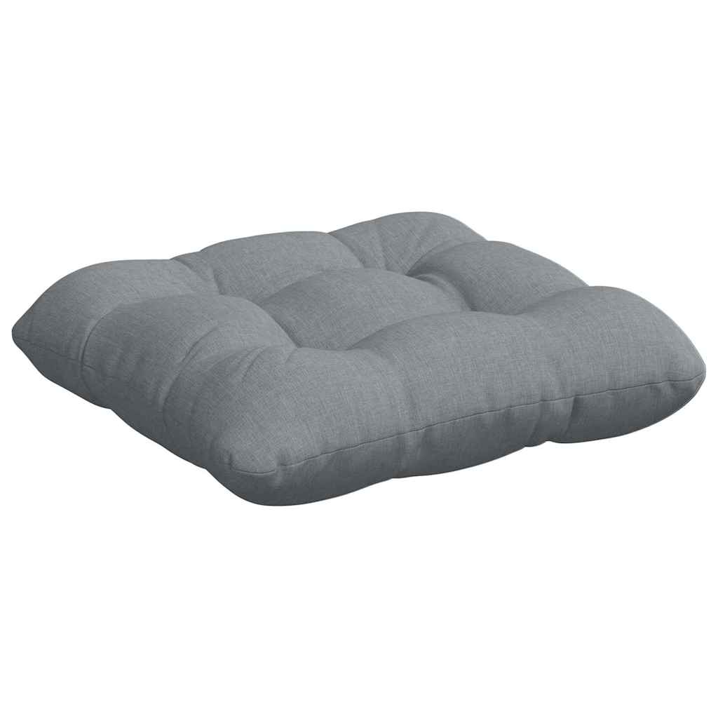 Sædepuder 4 pcs Lysegrå 40 x 40 x 12 cm Stof