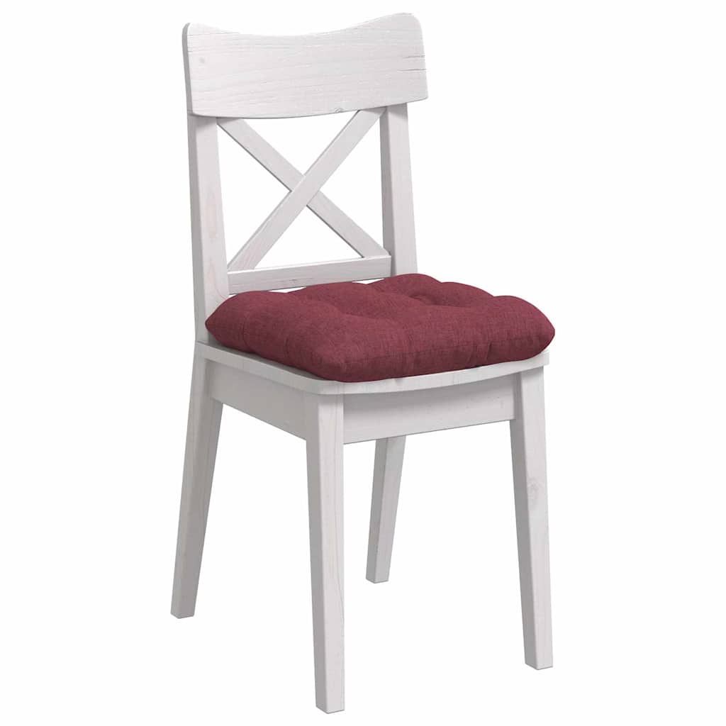 Sædepuder 4 pcs Vinrød 40 x 40 x 12 cm Stof