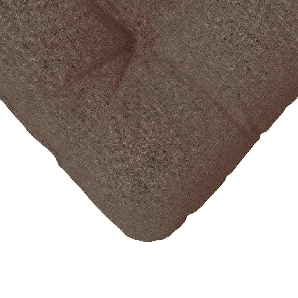 Sædepuder 4 pcs Brun 40 x 40 x 12 cm Stof