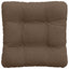 Sædepuder 4 pcs Brun 40 x 40 x 12 cm Stof