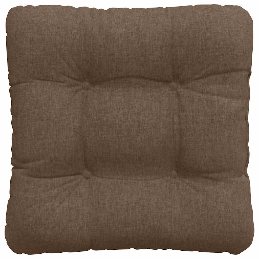 Sædepuder 4 pcs Brun 40 x 40 x 12 cm Stof