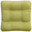 Sædepuder 4 pcs Lys grøn 40 x 40 x 12 cm Stof