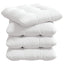 Sædepuder 4 pcs Hvid 40 x 40 x 12 cm Stof
