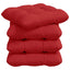 Sædepuder 4 pcs Rød 40 x 40 x 12 cm Stof