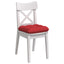 Sædepuder 4 pcs Rød 40 x 40 x 12 cm Stof