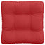 Sædepuder 4 pcs Rød 40 x 40 x 12 cm Stof