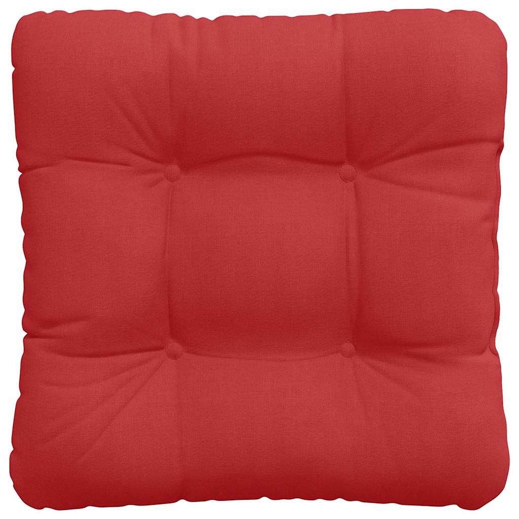 Sædepuder 4 pcs Rød 40 x 40 x 12 cm Stof