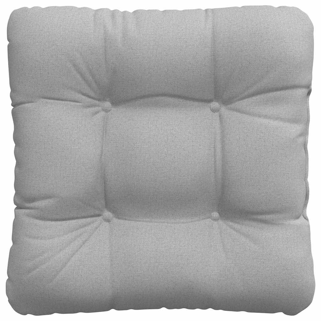 Sædepuder 4 pcs Skygrå 40 x 40 x 12 cm Stof
