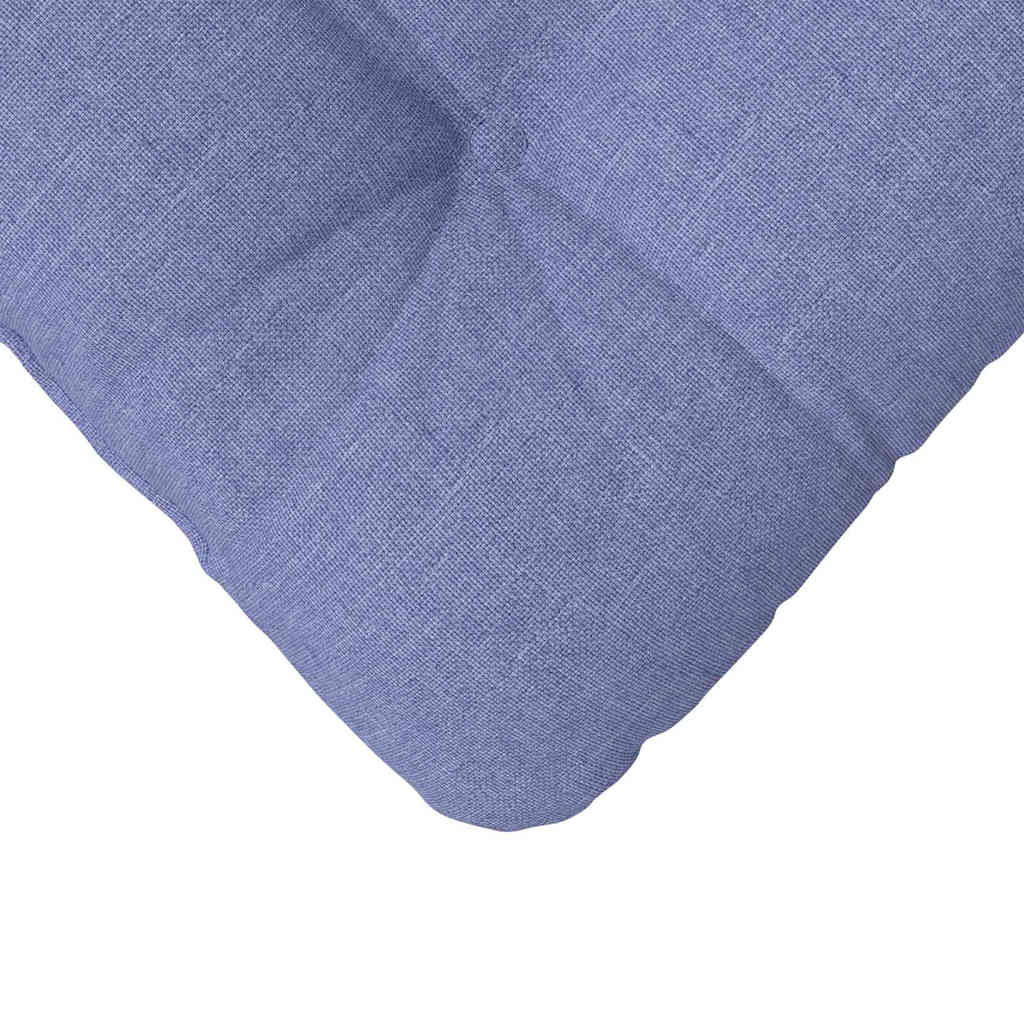 Sædepuder 4 pcs Jeans blå 40 x 40 x 12 cm Stof