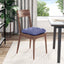 Sædepuder 4 pcs Jeans blå 40 x 40 x 12 cm Stof