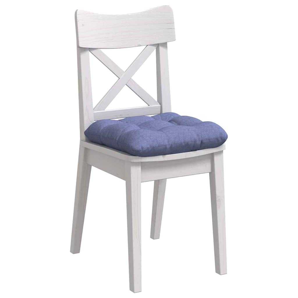 Sædepuder 4 pcs Jeans blå 40 x 40 x 12 cm Stof