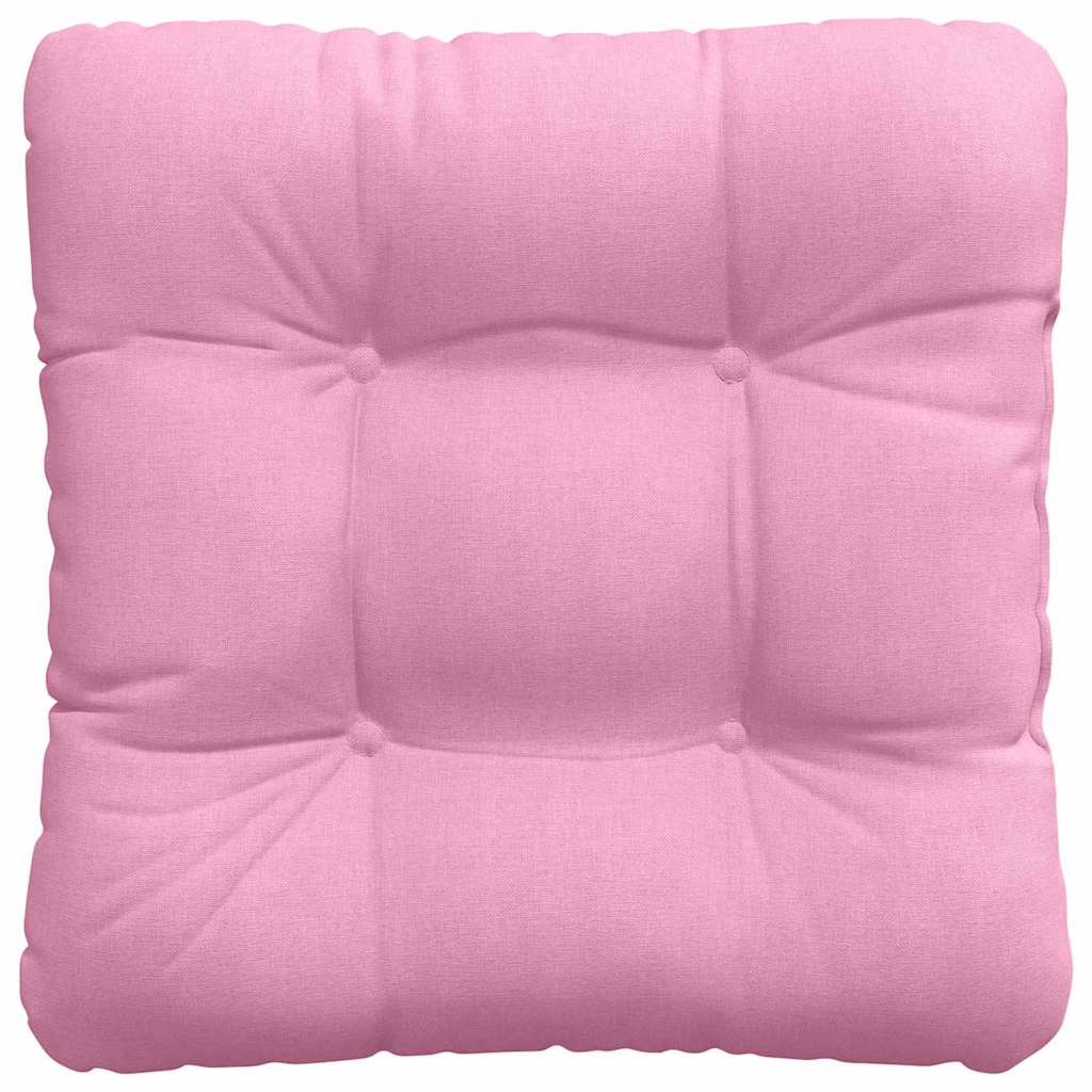 Sædepuder 4 pcs Lyserød 40 x 40 x 12 cm Stof