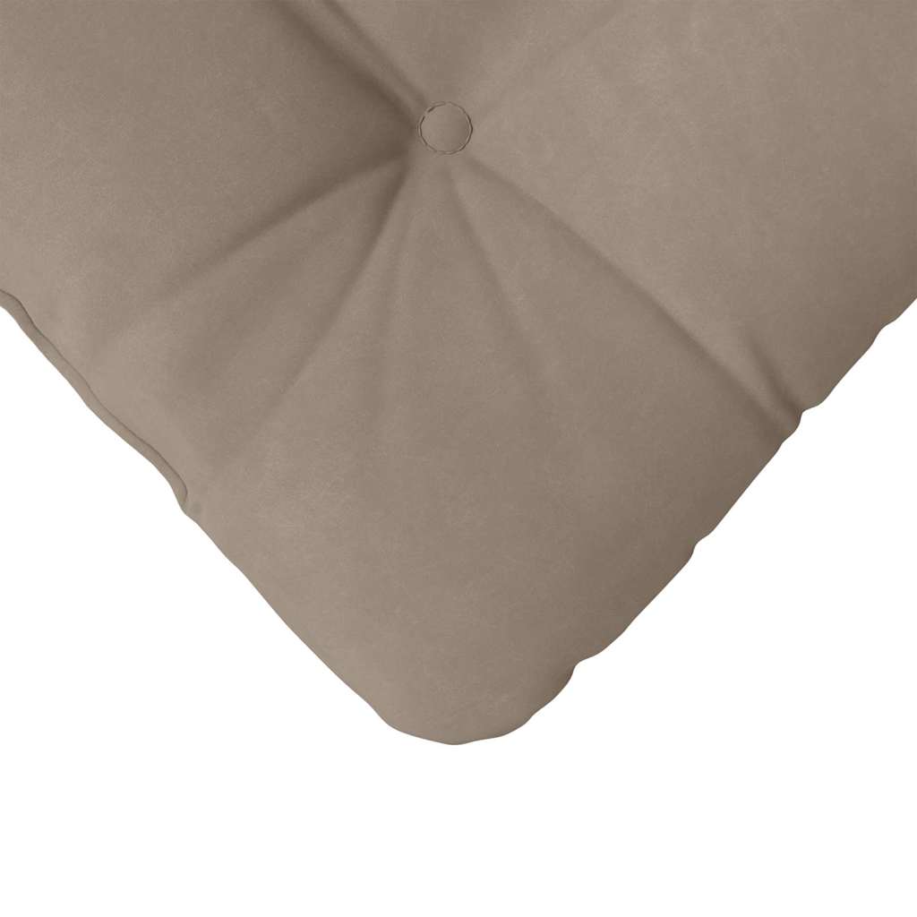 Sædepuder 4 pcs Gråbrun 40 x 40 cm Mikrofiberstof