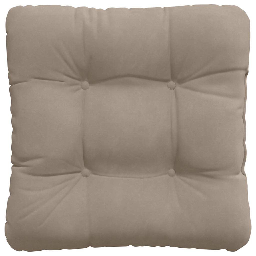Sædepuder 4 pcs Gråbrun 40 x 40 cm Mikrofiberstof