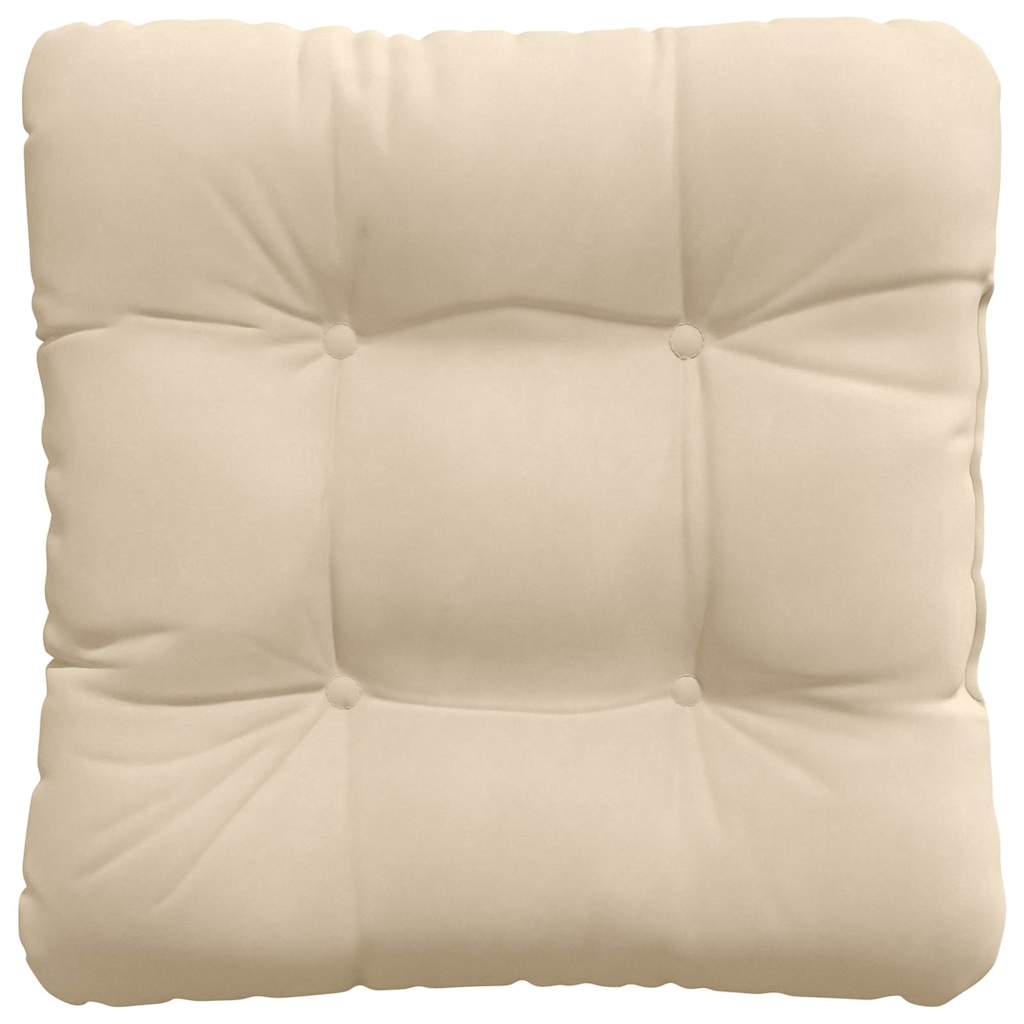 Sædepuder 4 pcs Creme 40 x 40 cm Mikrofiberstof