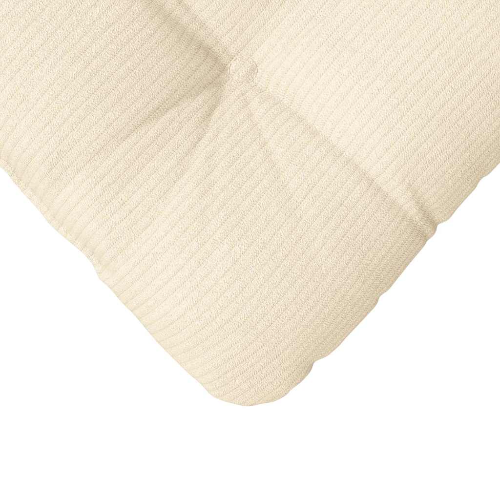 Sædepuder 4 pcs Creme 40 x 40 cm Velourstof