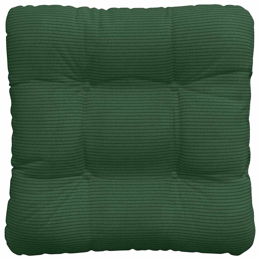 Sædepuder 4 pcs Mørkegrøn 40 x 40 cm Velourstof