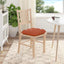 Sædepuder 4 pcs Rød orange 40 x 40 cm Velourstof