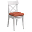 Sædepuder 4 pcs Rød orange 40 x 40 cm Velourstof