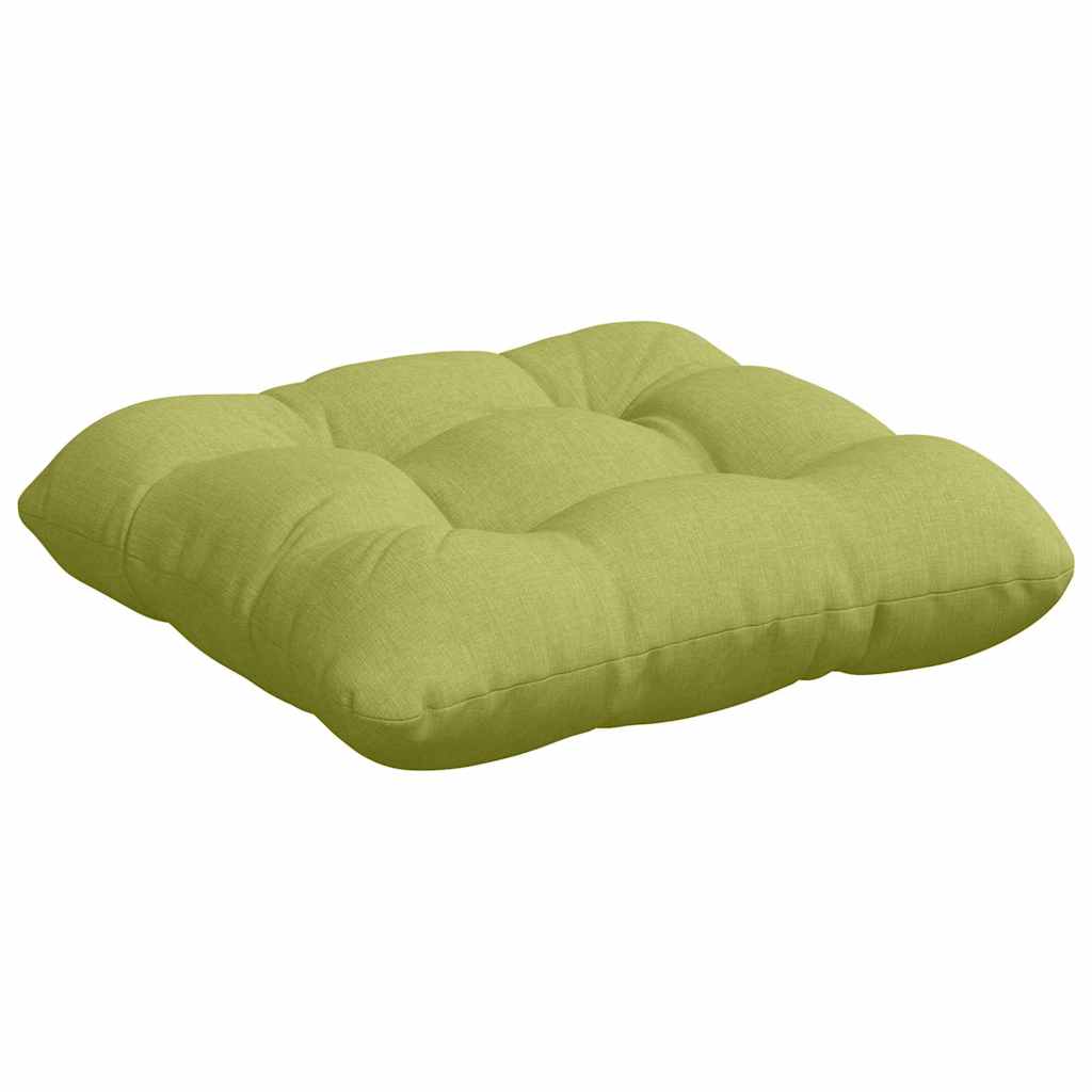 Sædepuder 4 pcs Lys grøn 45 x 45 x 12 cm Stof