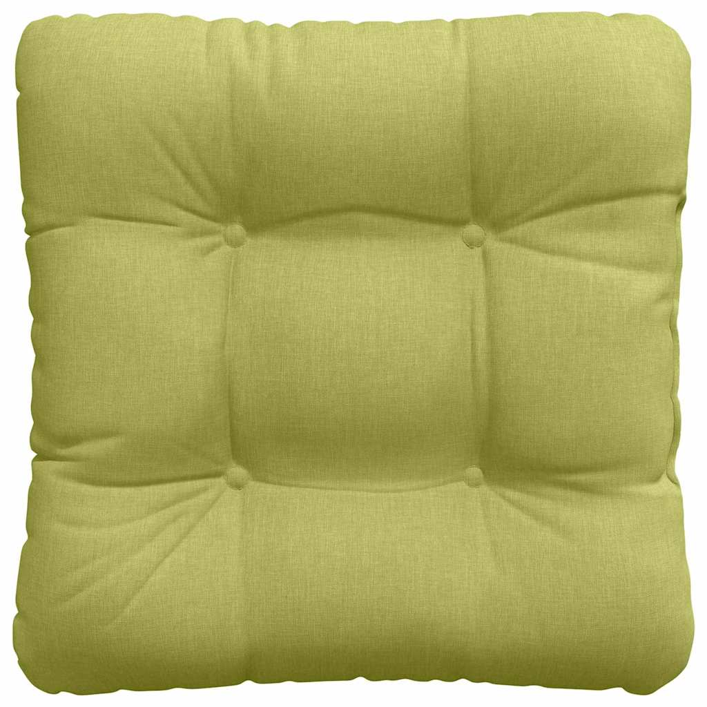 Sædepuder 4 pcs Lys grøn 45 x 45 x 12 cm Stof