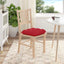 Sædepuder 4 pcs Rød 45 x 45 x 12 cm Stof