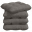 Sædepuder 4 pcs Lysegrå 45 x 45 cm Velourstof