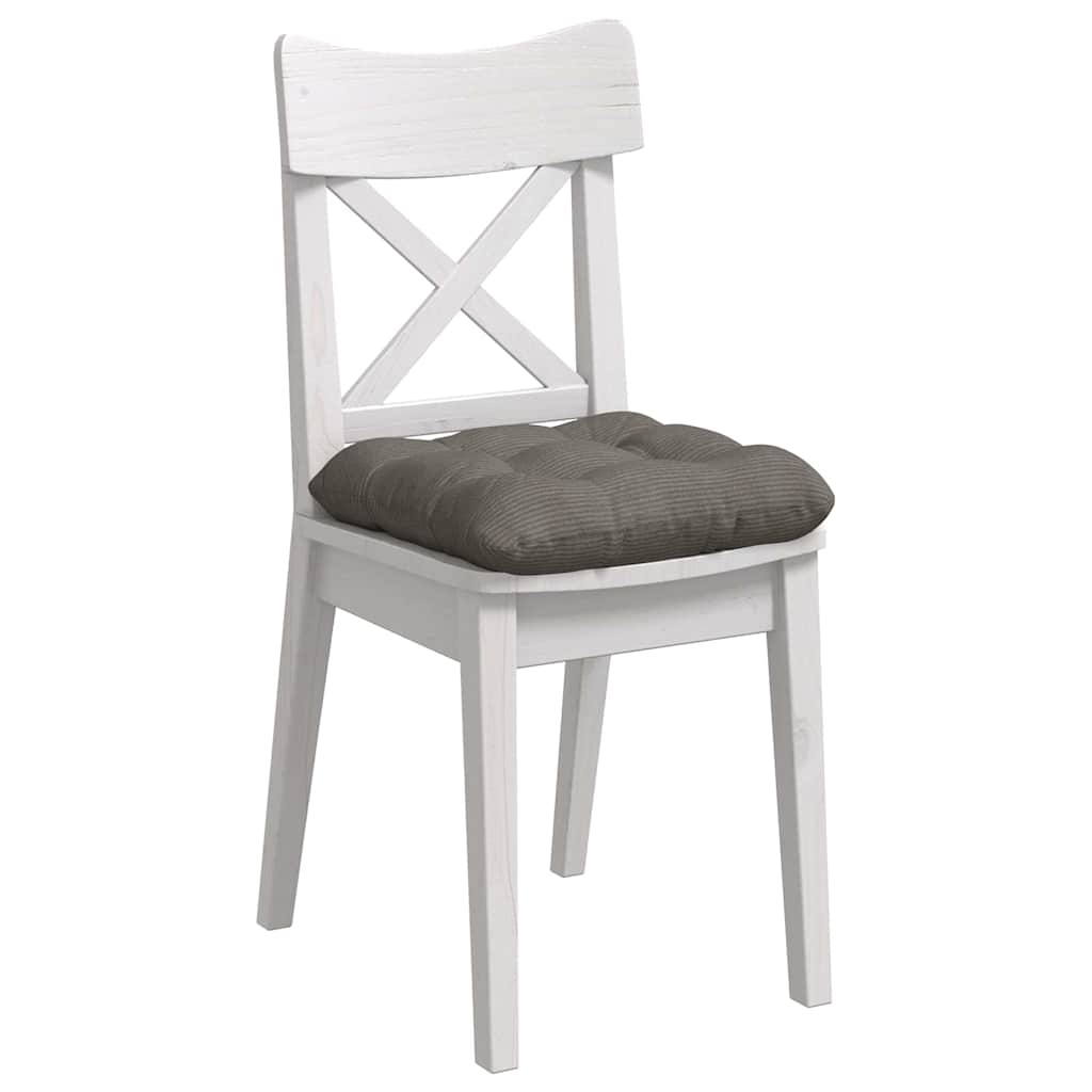 Sædepuder 4 pcs Lysegrå 45 x 45 cm Velourstof