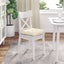 Sædepuder 4 pcs Creme 45 x 45 cm Velourstof