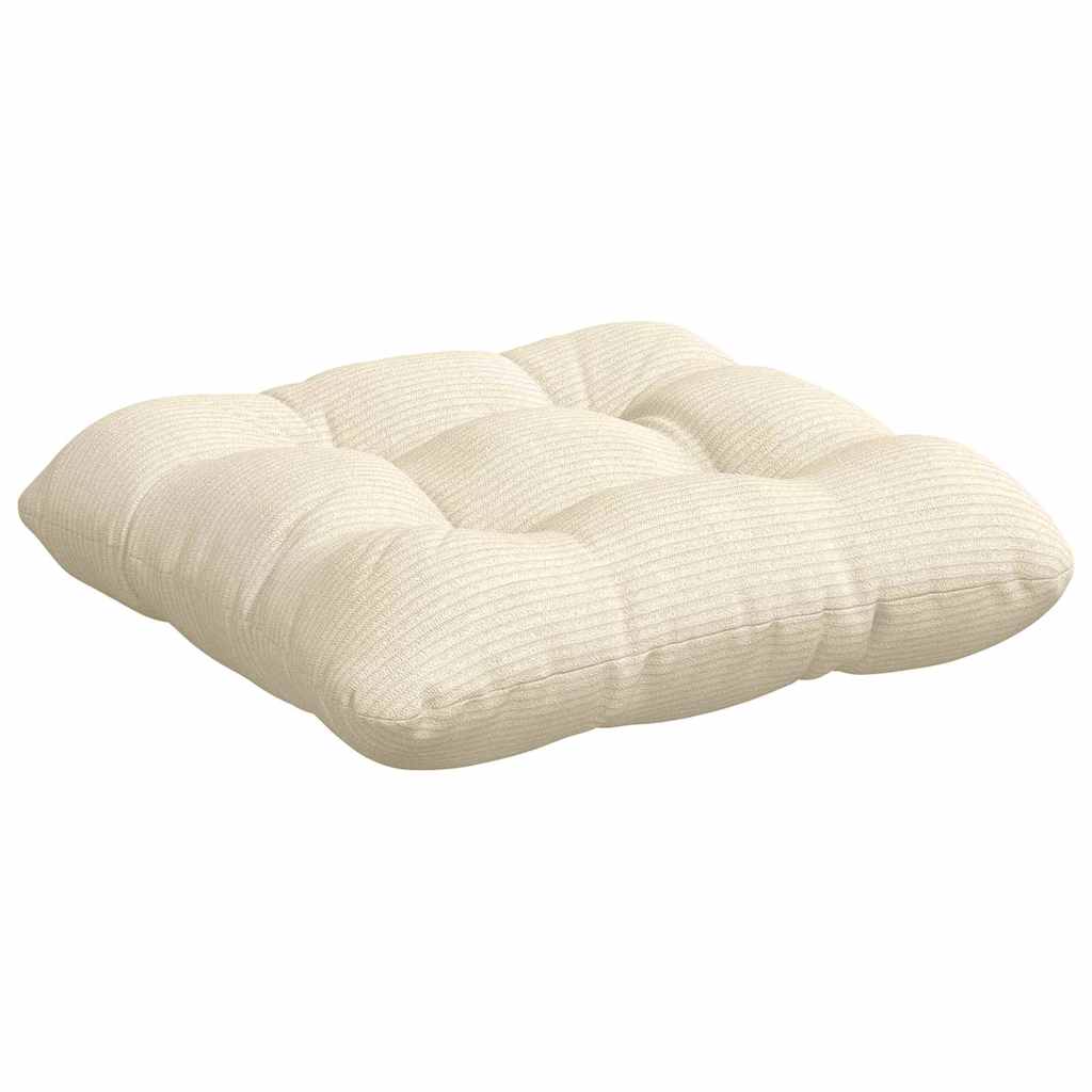 Sædepuder 4 pcs Creme 45 x 45 cm Velourstof