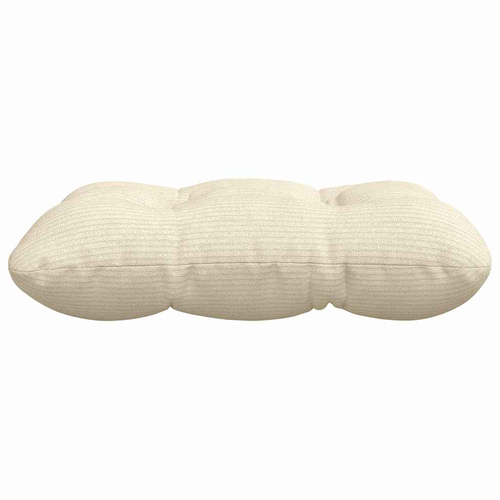 Sædepuder 4 pcs Creme 45 x 45 cm Velourstof