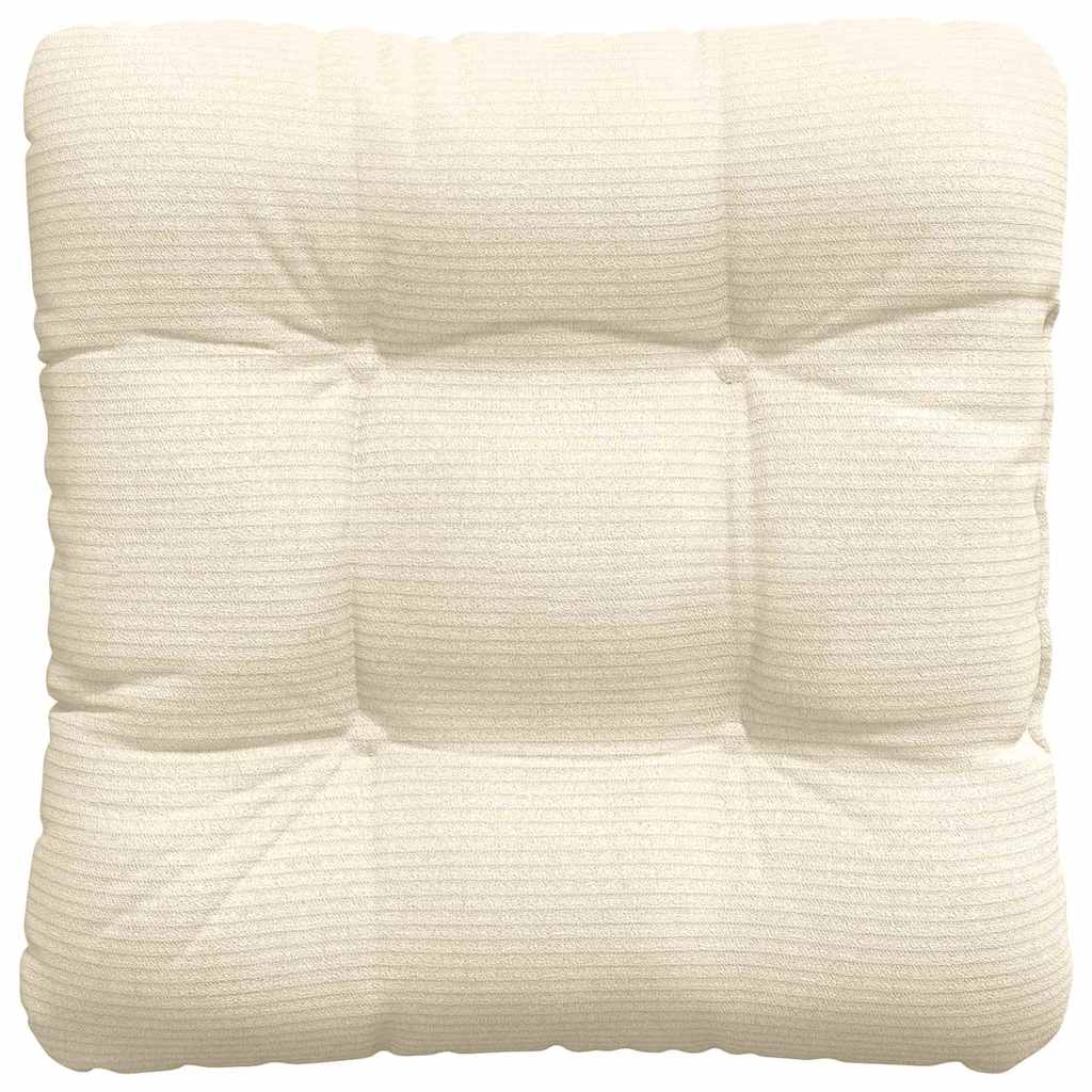 Sædepuder 4 pcs Creme 45 x 45 cm Velourstof