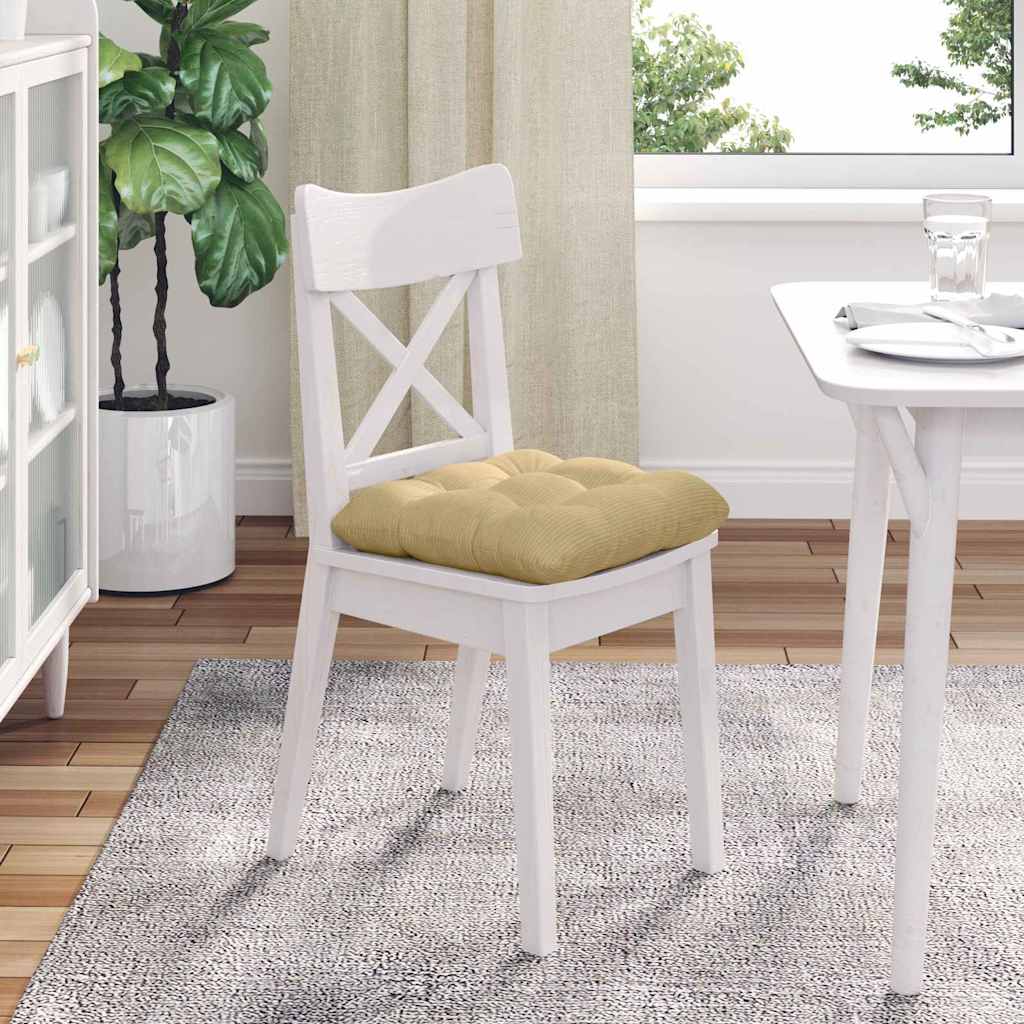 Sædepuder 4 pcs Grågrøn 45 x 45 cm Velourstof