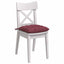 Sædepuder 4 pcs Vinrød 40 x 40 x 6 cm Stof