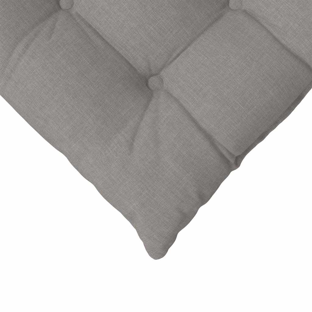 Sædepuder 4 pcs Gråbrun 40 x 40 x 6 cm Stof