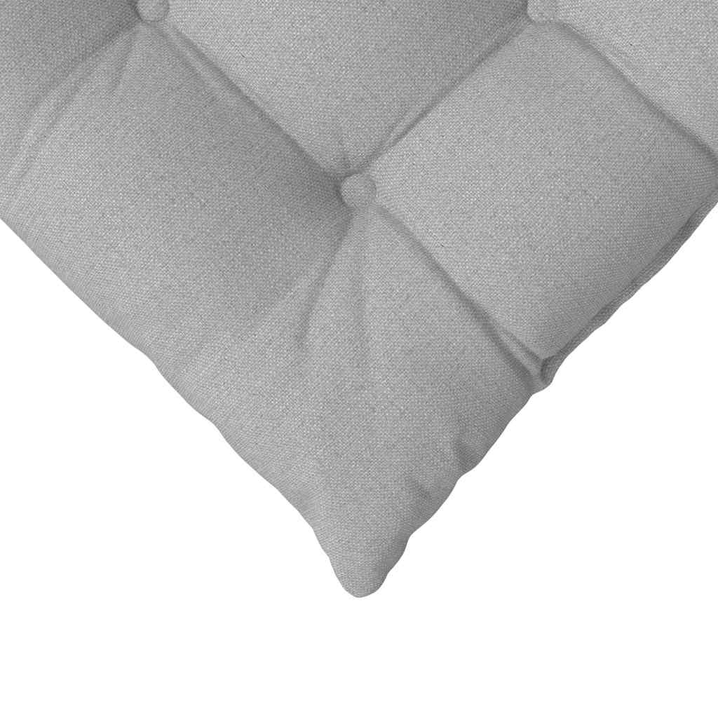 Sædepuder 4 pcs Skygrå 40 x 40 x 6 cm Stof