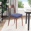 Sædepuder 4 pcs Jeans blå 40 x 40 x 6 cm Stof