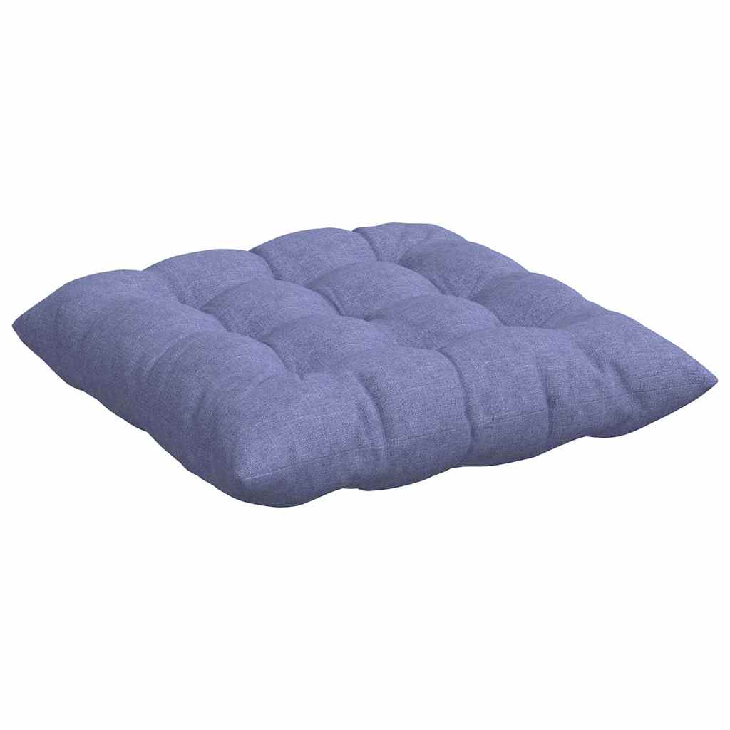 Sædepuder 4 pcs Jeans blå 40 x 40 x 6 cm Stof