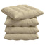 Sædepuder 4 pcs Creme 40 x 40 x 6 cm Mikrofiber