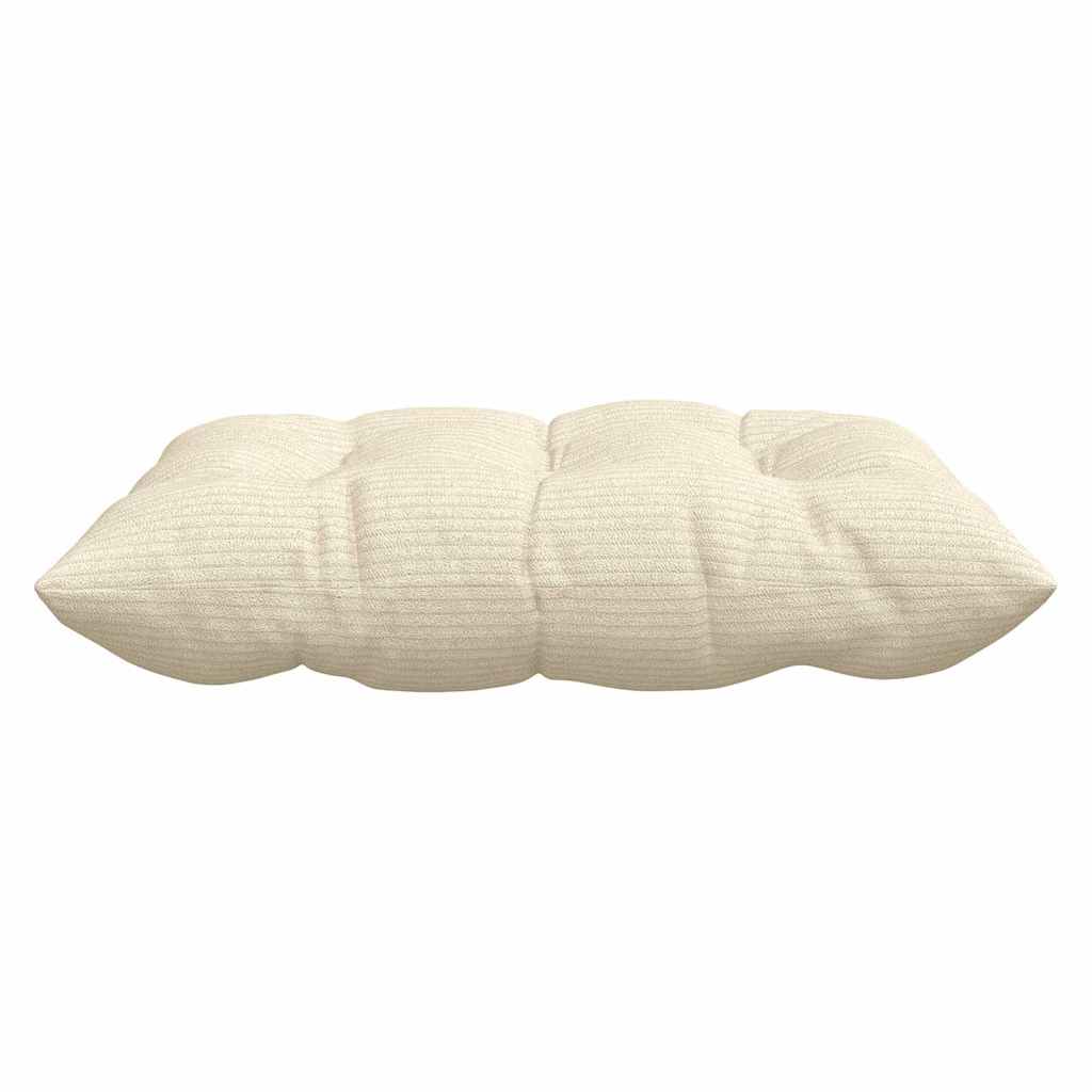 Sædepuder 4 pcs Creme 40 x 40 x 6 cm Velourstof