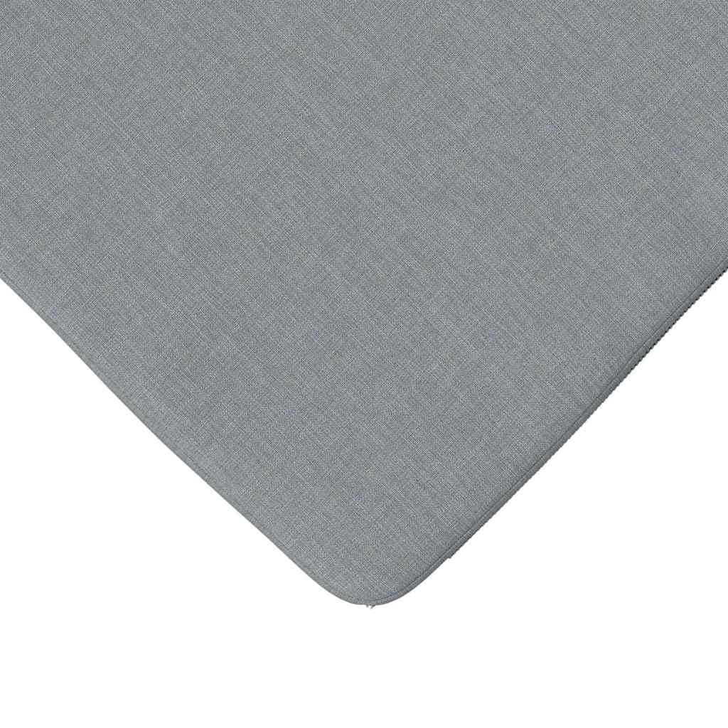 Sædepuder 4 pcs Lysegrå 40 x 40 x 3 cm Stof