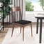 Sædepuder 4 pcs Sort 40 x 40 x 3 cm Stof