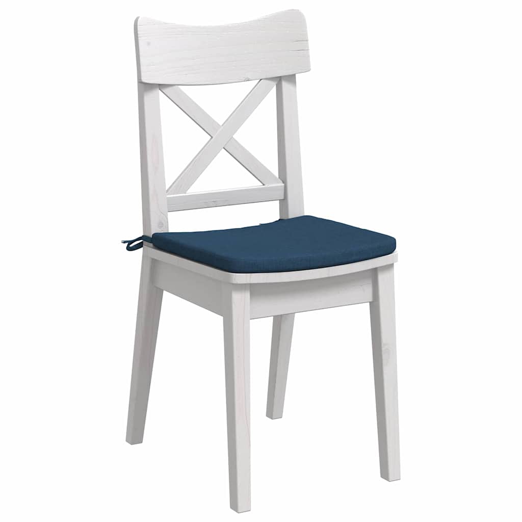 Sædepuder 4 pcs Blå 40 x 40 x 3 cm Stof