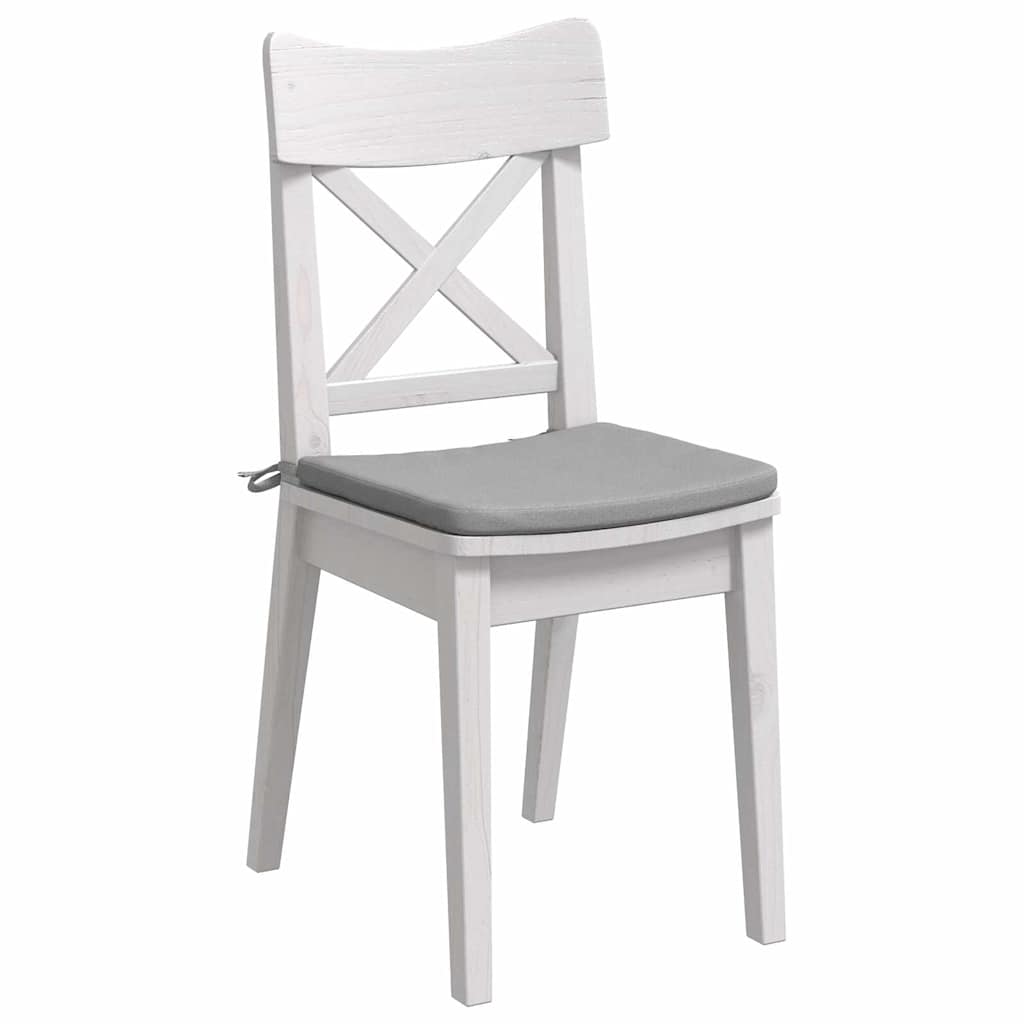 Sædepuder 4 pcs Skygrå 40 x 40 x 3 cm Stof