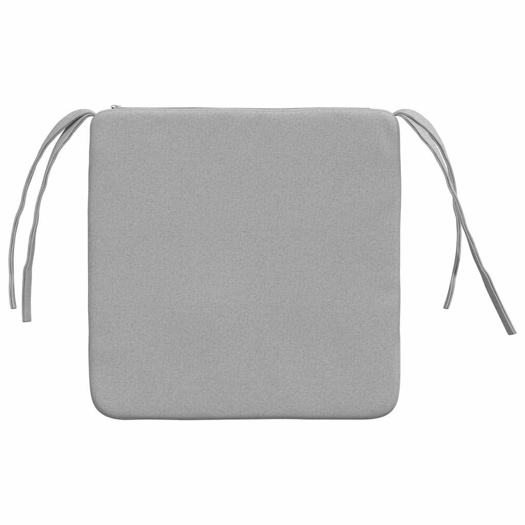 Sædepuder 4 pcs Skygrå 40 x 40 x 3 cm Stof