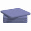 Sædepuder 4 pcs Jeans blå 40 x 40 x 3 cm Stof
