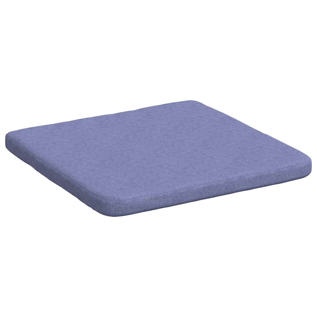 Sædepuder 4 pcs Jeans blå 40 x 40 x 3 cm Stof