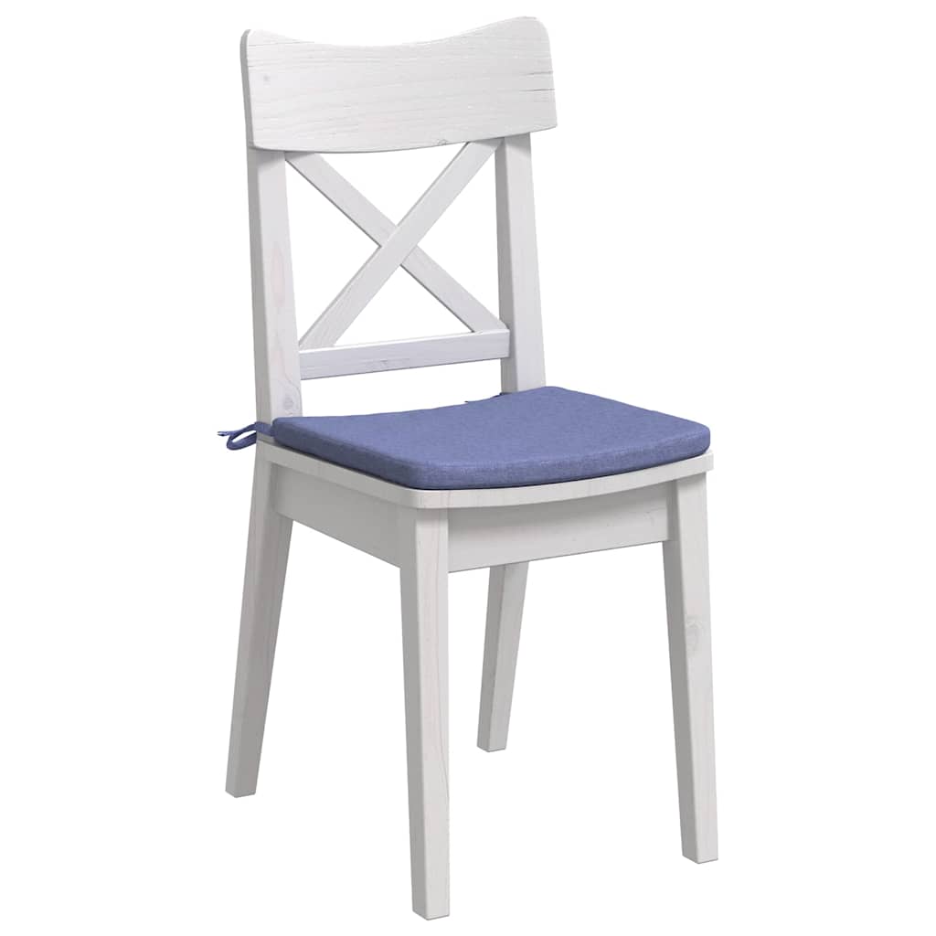 Sædepuder 4 pcs Jeans blå 40 x 40 x 3 cm Stof